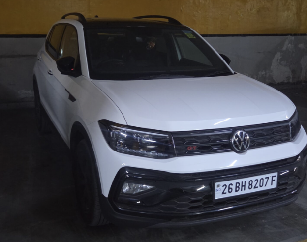 Prakhar Yadav with Volkswagen Taigun GT