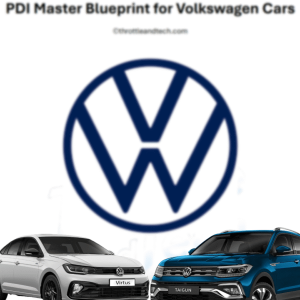 Pre-Delivery Inspection Checklist for Volkswagen Virtus and Volkswagen Taigun
