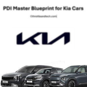 Kia Cars PDI Checklist