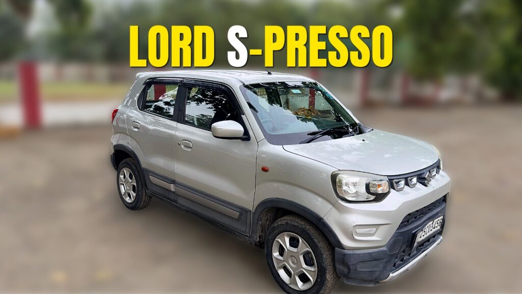 Maruti Suzuki S-Presso VXI(O) AMT 2026 — front three-quarter tall-boy view