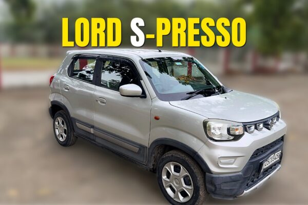 Maruti Suzuki S-Presso VXI(O) AMT 2026 — front three-quarter tall-boy view