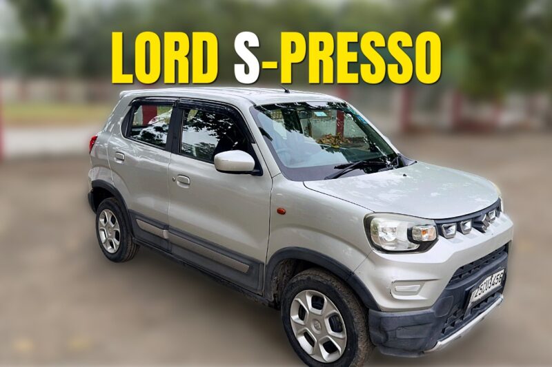 Maruti Suzuki S-Presso VXI(O) AMT 2026 — front three-quarter tall-boy view